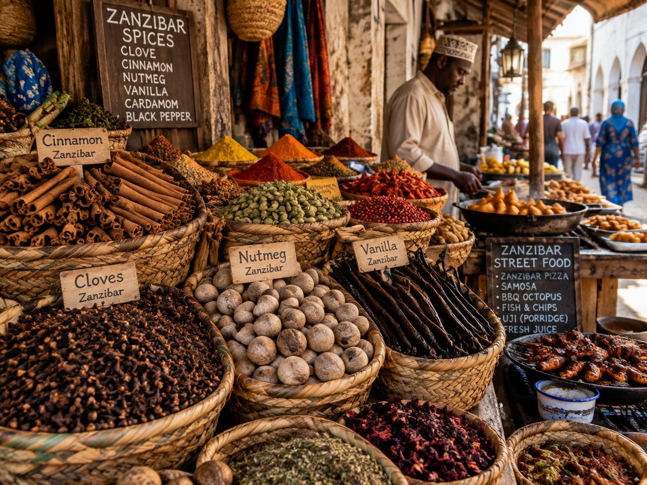 Stone Town Food Markets and Street Food Walking Tour